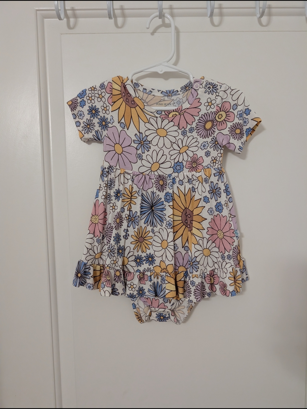 Posh Peanut Presley Jane‎ Twirl Body Suit Size 12-18m